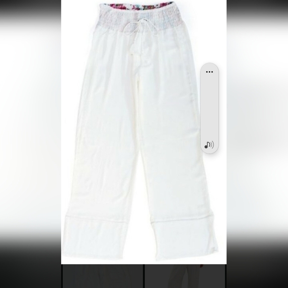 Vera Bradley Cream Wide-Leg Pants with Lace Trim - Picture 5 of 10